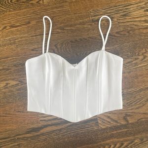 White corset top, size S